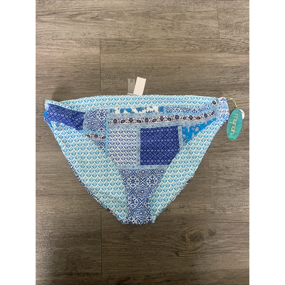 Mynah Swimwear Womens Hipster Reversible Bikini Swim Bottoms Multicolor XXL NWT